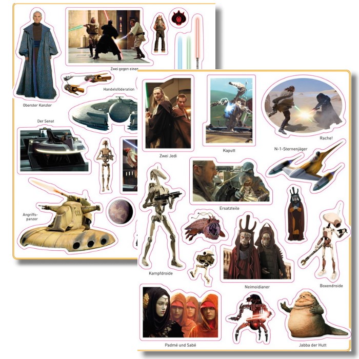 Star Wars Episode 1 Stickerbuch