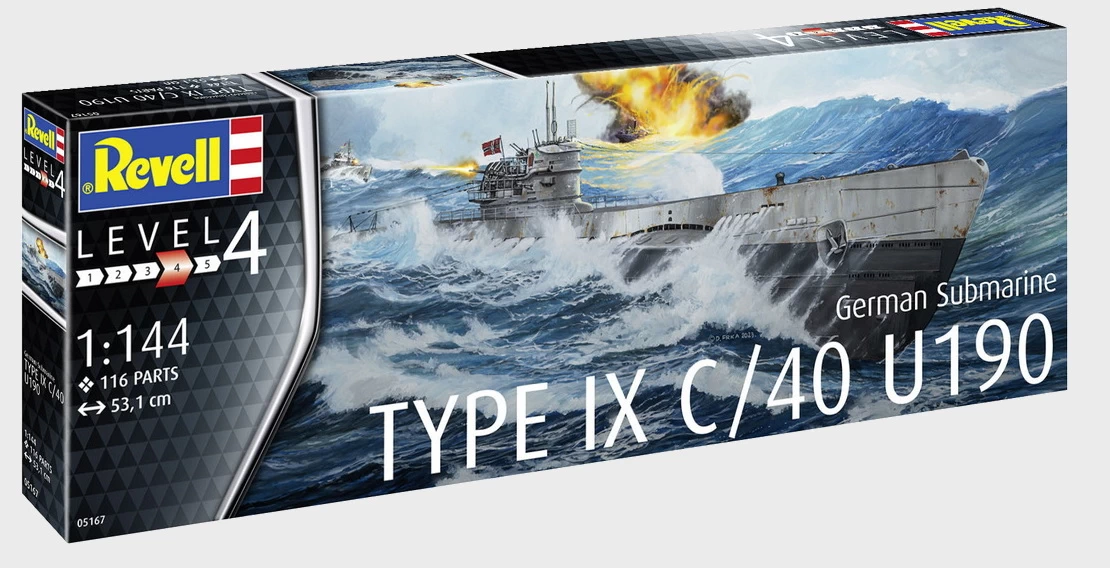 Revell 05167 - Deutsches U-Boot Typ IX C/40 U190 Modell