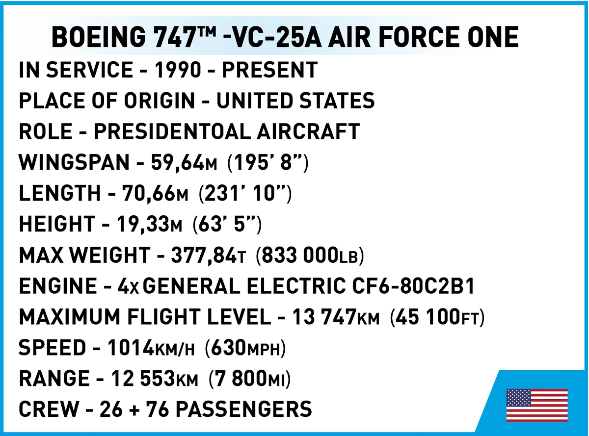 COBI - Boeing - 747 Air Force One (26610) - Bausteine kaufen