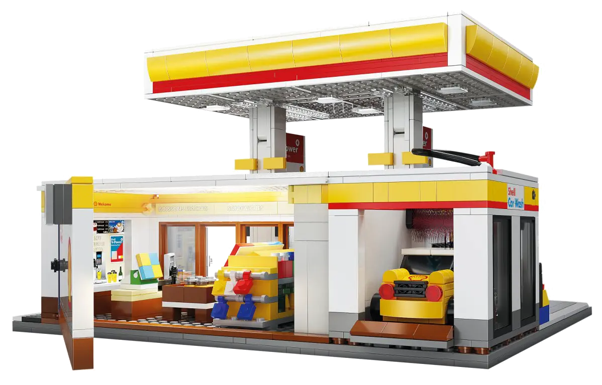 CaDA Shell Tankstelle mit Shop und Waschanlage Bricks