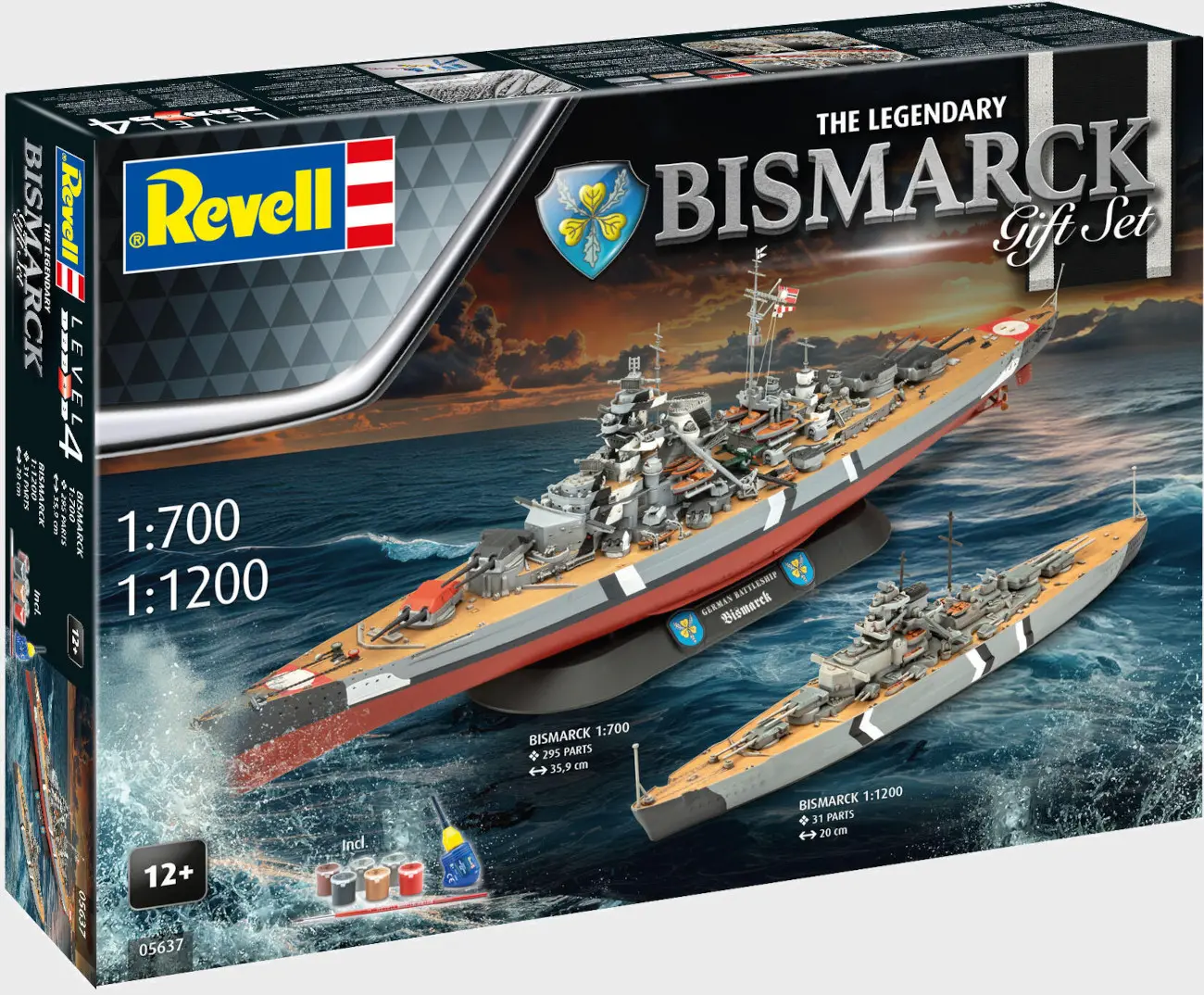 Revell 05637 - Geschenkset The Legendary Bismarck (1:700&1:1200)