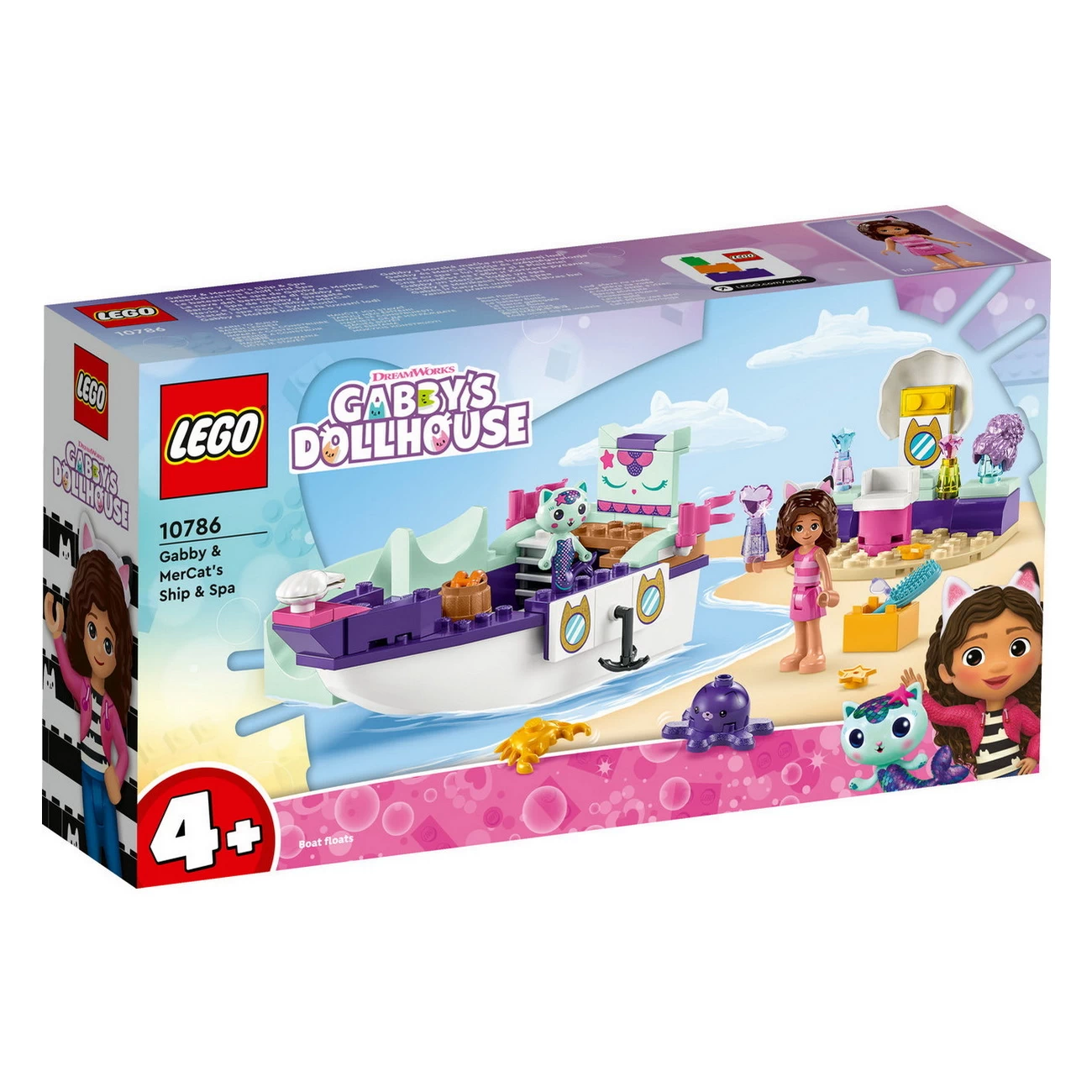 LEGO Gabbys Puppenhaus - Gabbys und Meerkätzchens Schiff und Spa (10786)