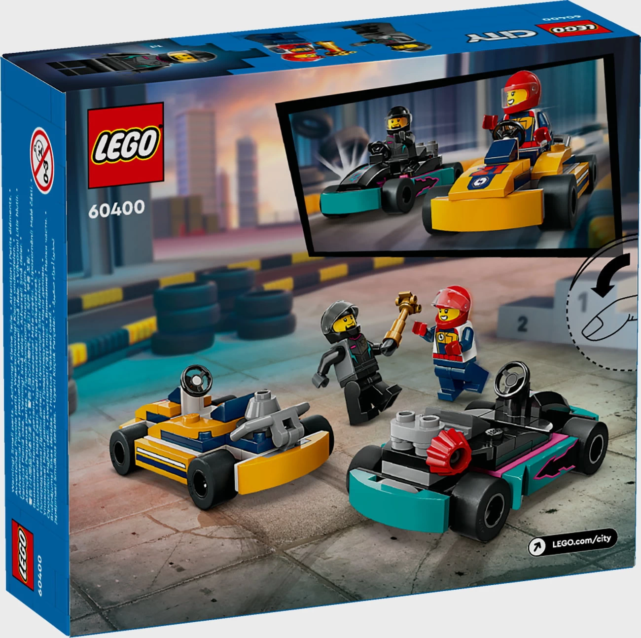 LEGO City 60400 - Go-Karts mit Rennfahrern