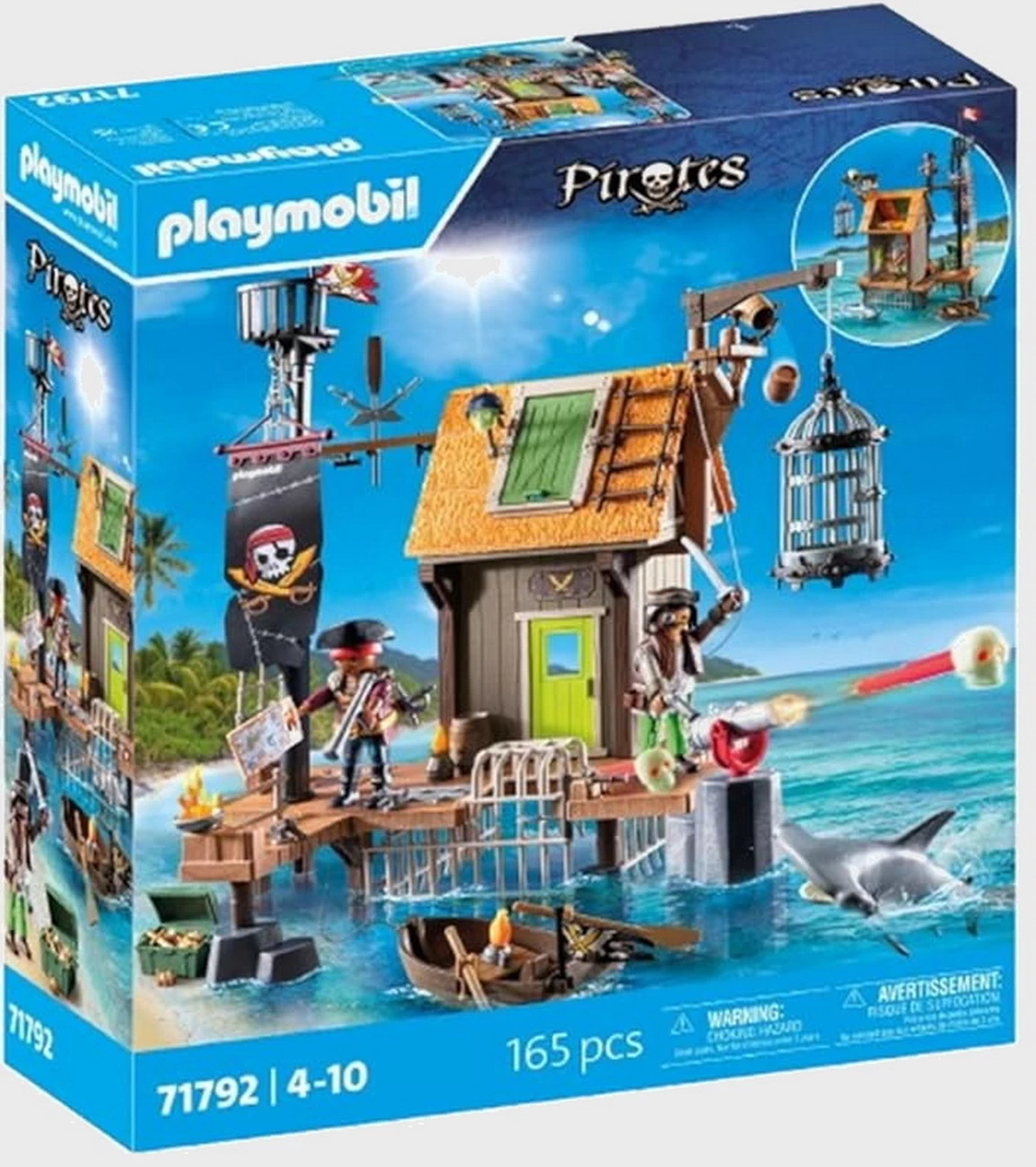 Playmobil 71792 - Piratenhafen mit Seeräuber Gefängnis - Pirates