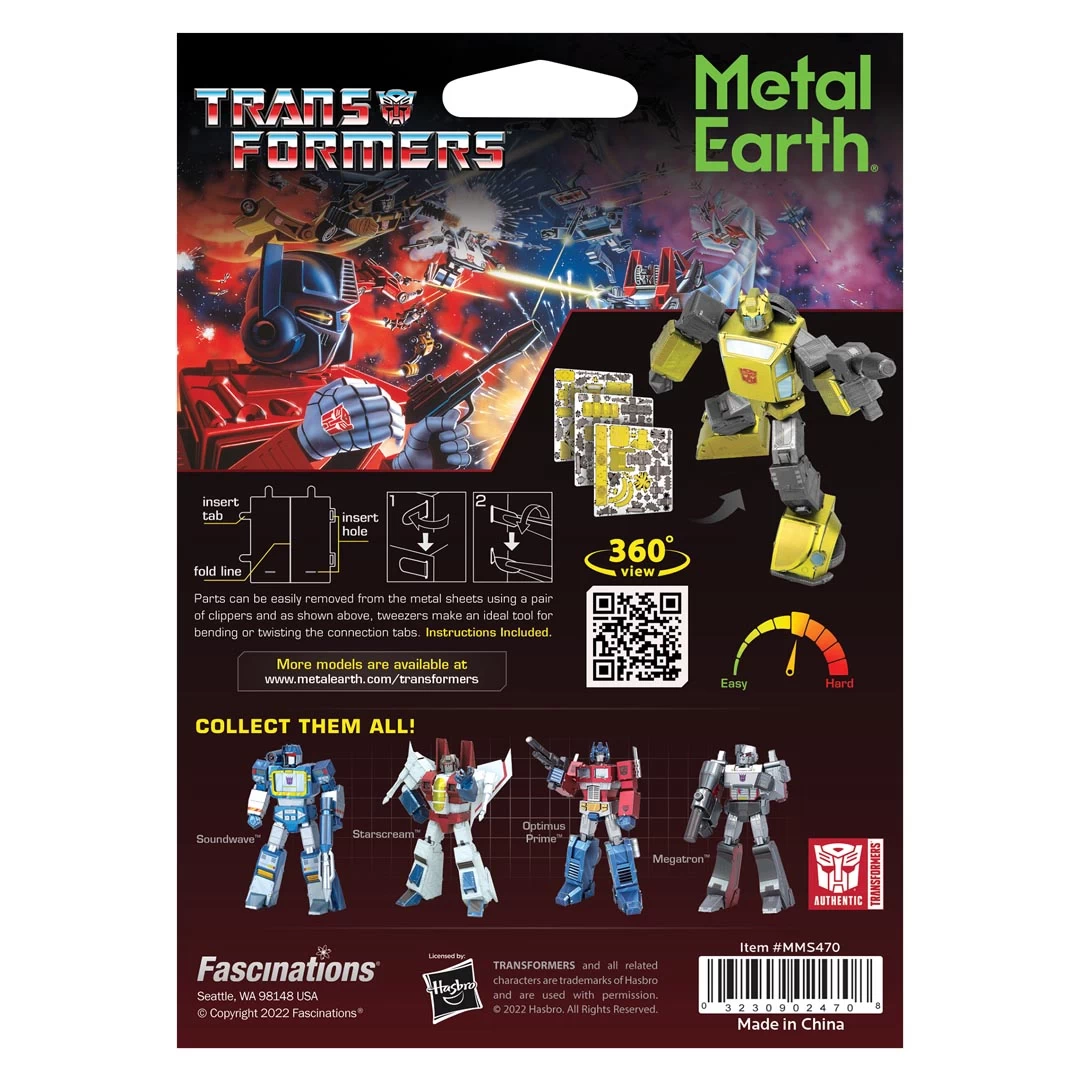 Metal Earth - Bumblebee - farbig - Transformers