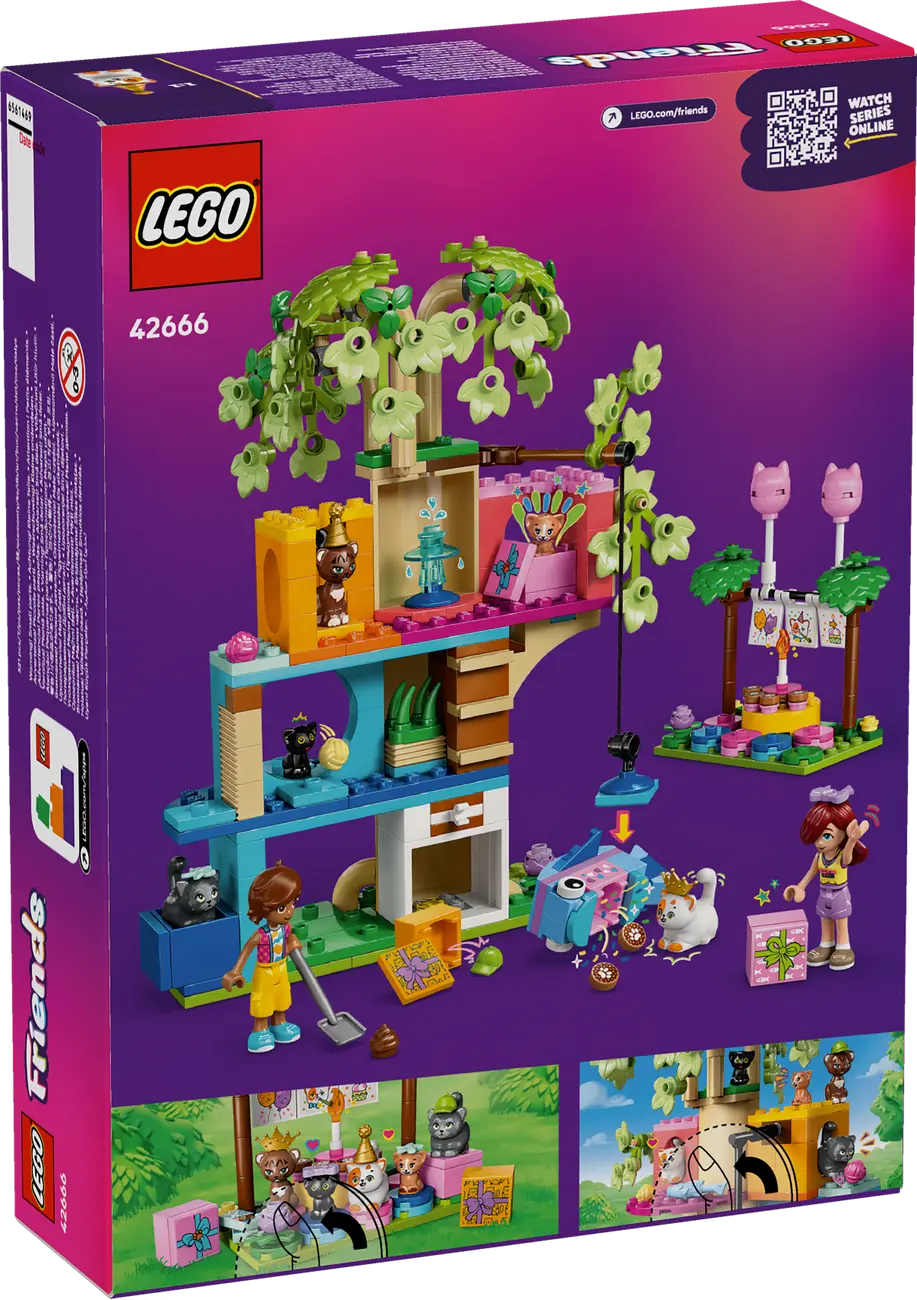 LEGO Friends 42666 - Katzengeburtstagsparty & Baumhaus