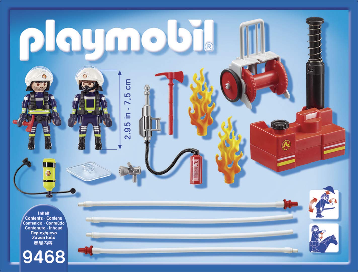 Playmobil 9468 - Feuerwehrmänner mit Löschpumpe