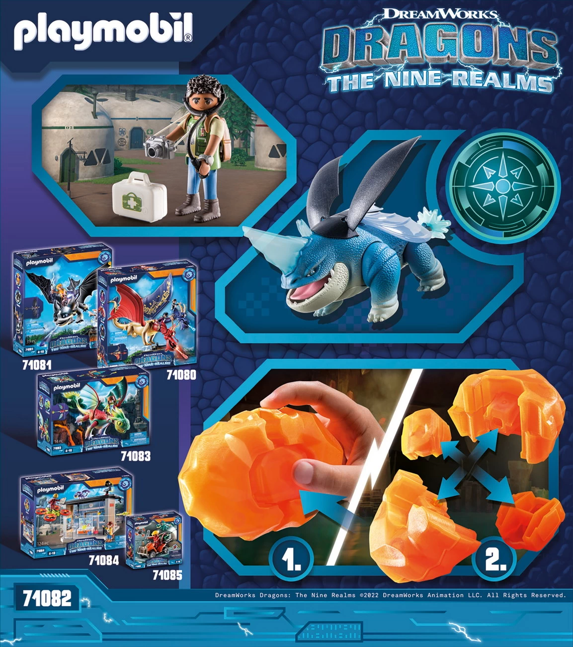 Playmobil 71082 - Plowhorn und D'Angelo - Dragons The Nine Realms