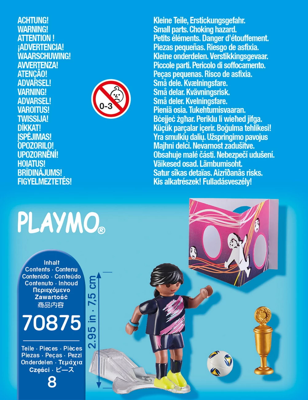 Playmobil 70875 - Fußballerin mit Torwand - Special Plus