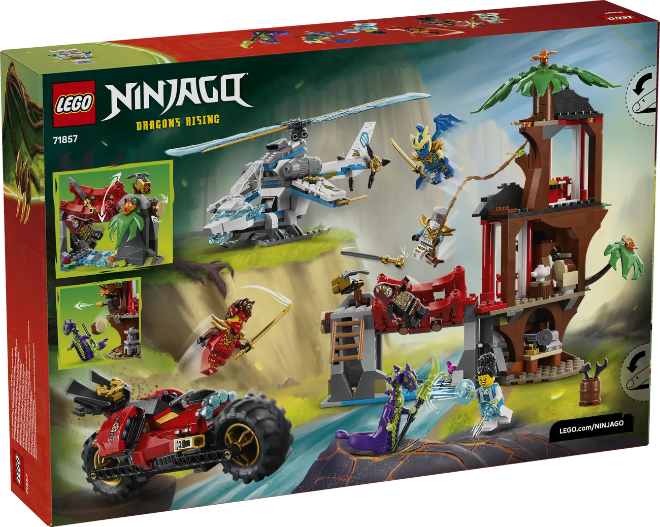LEGO Ninjago - Showdown am Baumhaus mit dem Ninja-Bike (71857)