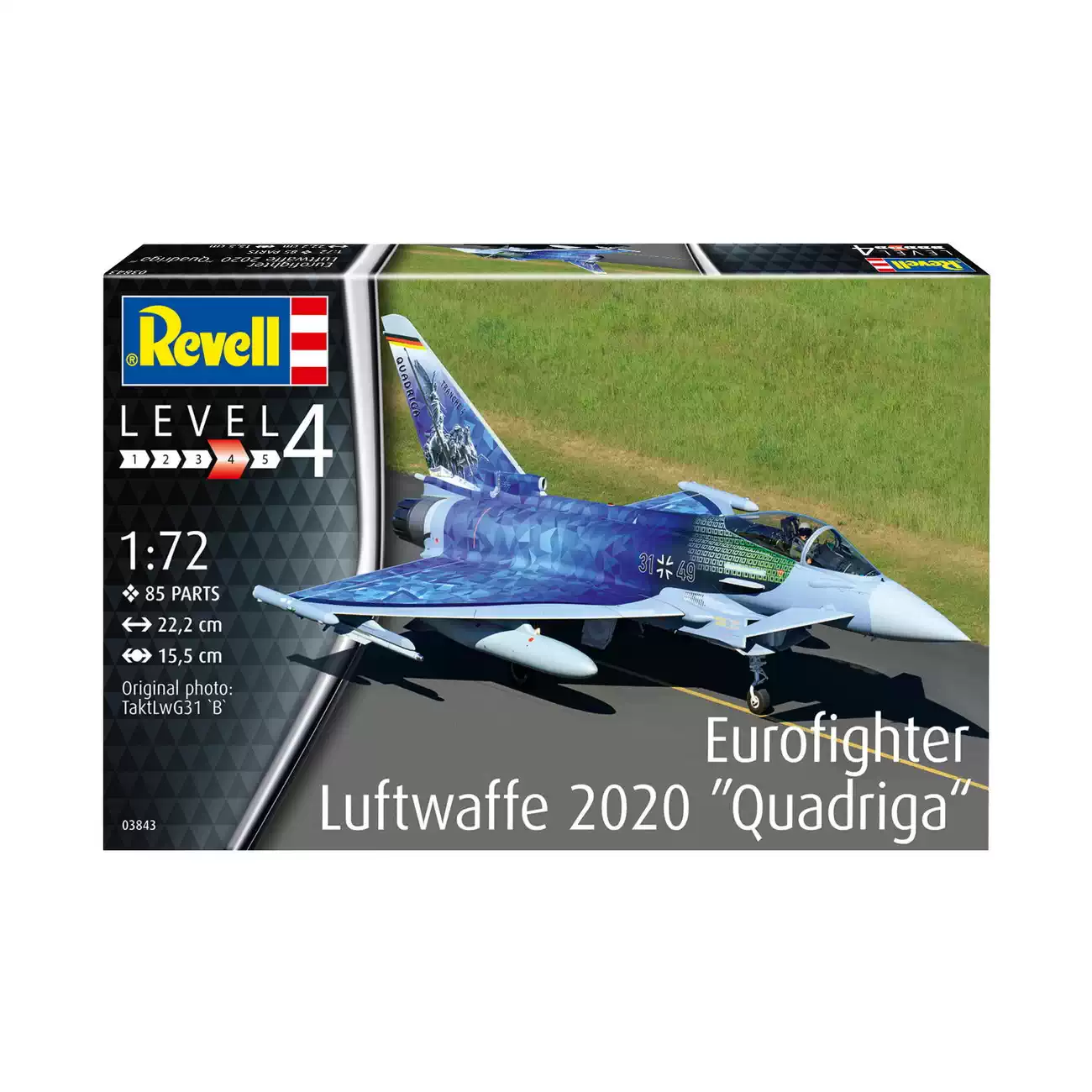 Revell 03843 - Eurofighter Luftwaffe 2020 Quadriga - Flugzeug Modell