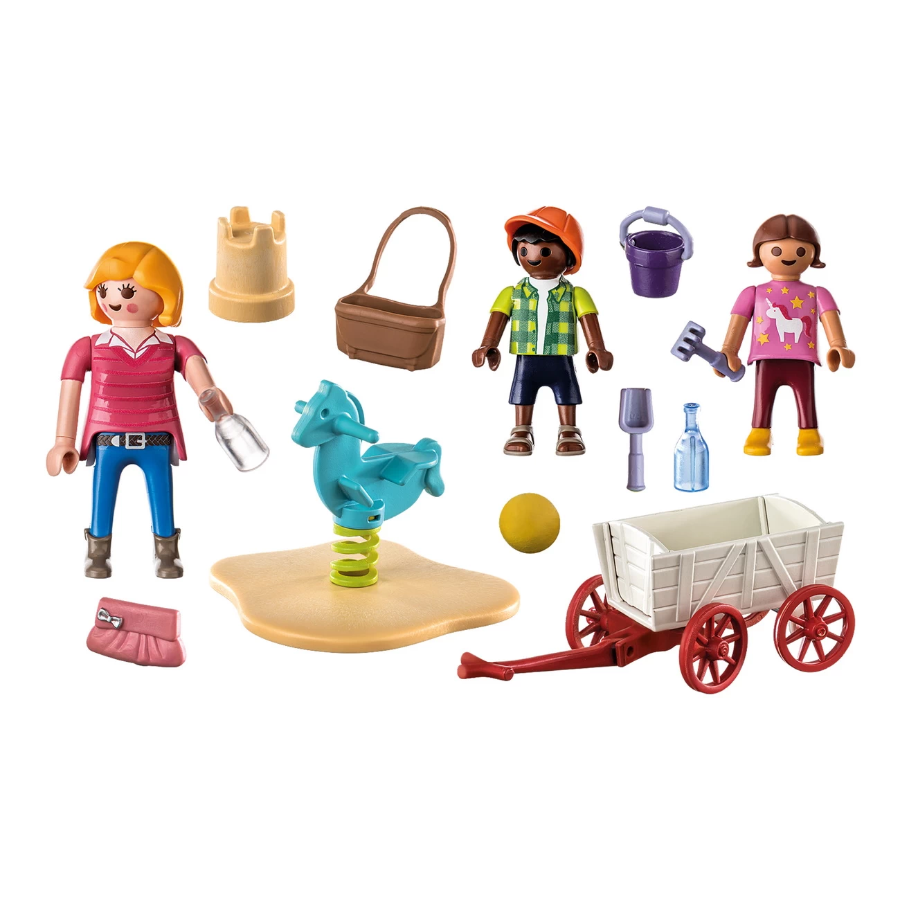 Playmobil 71258 - Starter Pack Erzieherin mit Bollerwagen - City Life
