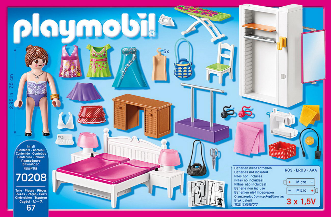 Playmobil 70208 - Schlafzimmer mit Nähecke (Dollhouse)