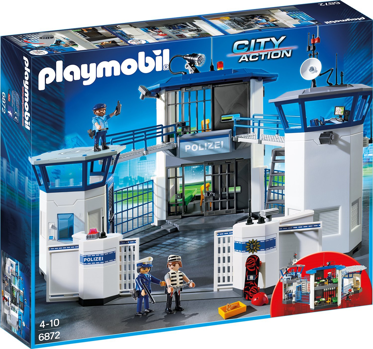 Playmobil 6872 - Polizei-Kommandozentrale mit Gef�ngnis (City Action)