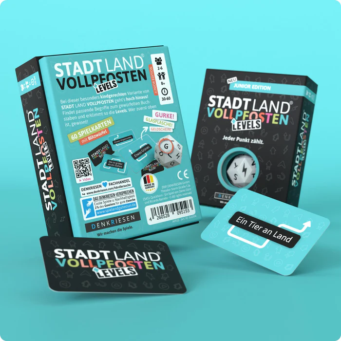 Junior Edition LEVELS -  STADT LAND VOLLPFOSTEN - Jeder Punkt zählt (DENKRIESEN)