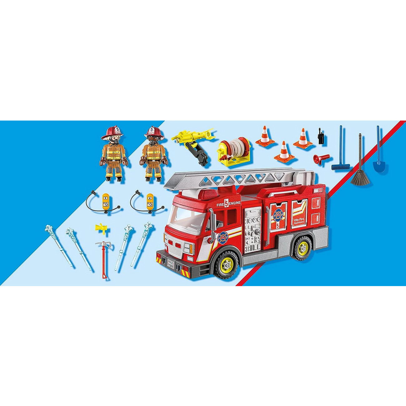 Playmobil 71233 - Feuerwehrauto mit Leiter