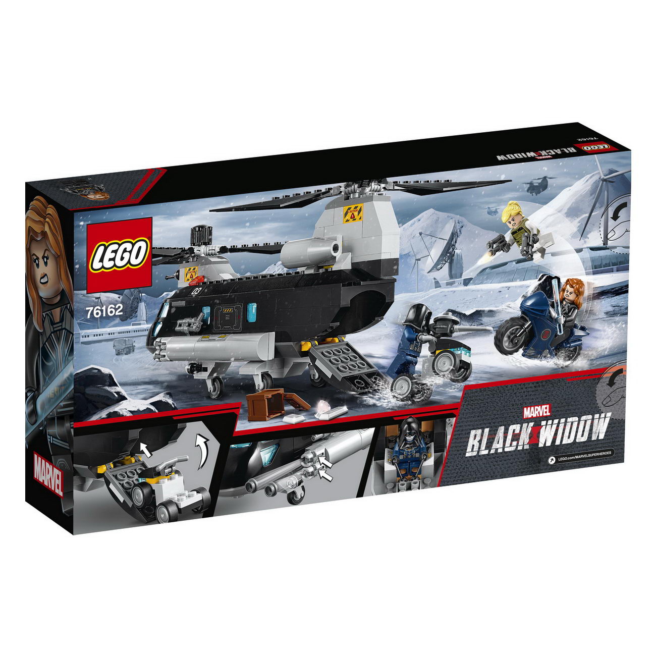 LEGO Marvel Super Heroes 76162 - Black Widows Hubschrauber Verfolgungsjagd