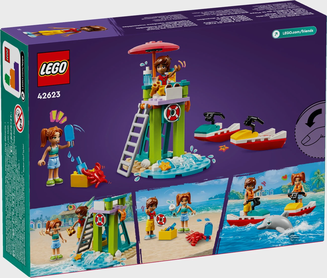 LEGO Friends 42623 - Rettungsschwimmer Aussichtsturm mit Jetskis