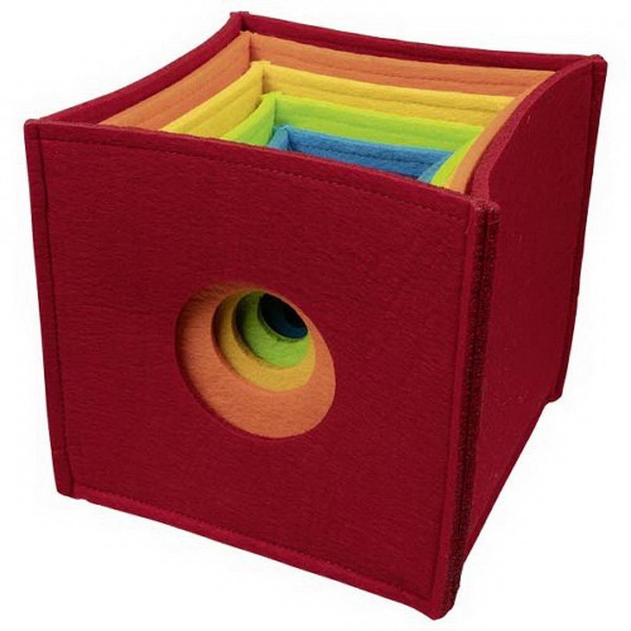 Stapelwürfel Regenbogen Filz (goki 58676)
