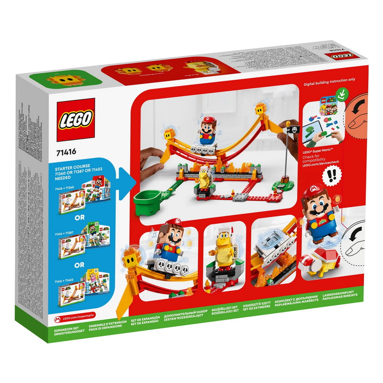 LEGO Super Mario - Lavawelle-Fahrgeschäft - Erweiterungsset (71416)