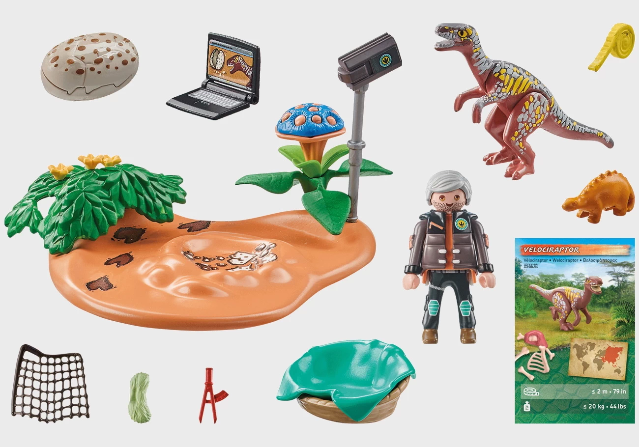 Playmobil 71526 - Stegosaurusnest mit Eierdieb - Dinos