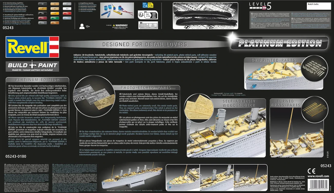 Titanic Revell Modellbausatz 05243