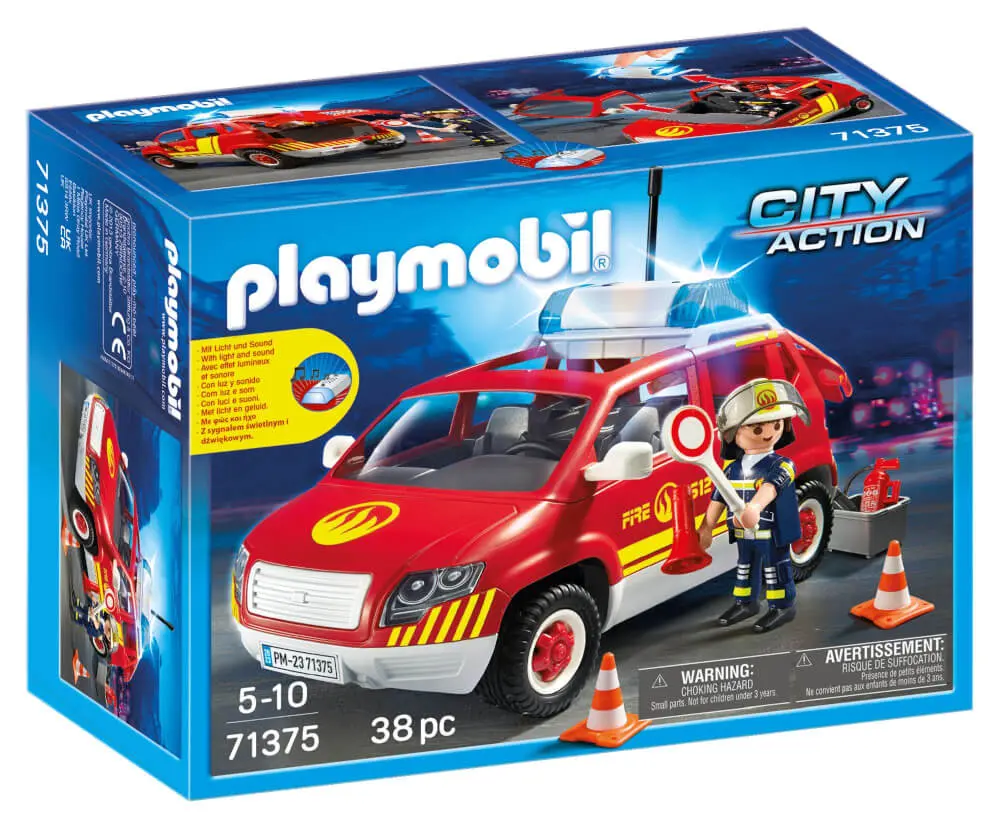 Playmobil 71375 - Brandmeisterfahrzeug mit Licht & Sound - City Action