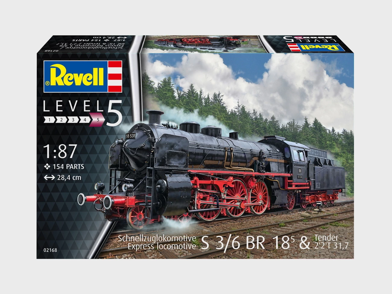 Revell 02168 - Schnellzuglokomotive S3/6 BR18(5) mit Tender 2'2'T