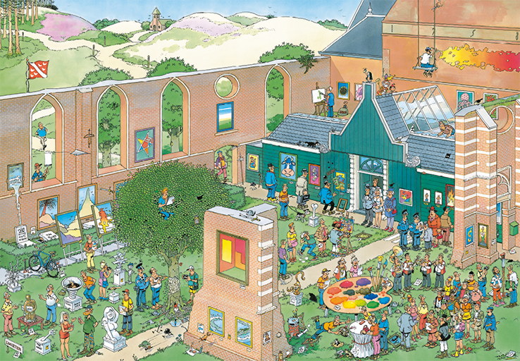 Puzzle - Kunstmarkt (van Haasteren) - 2000 Teile