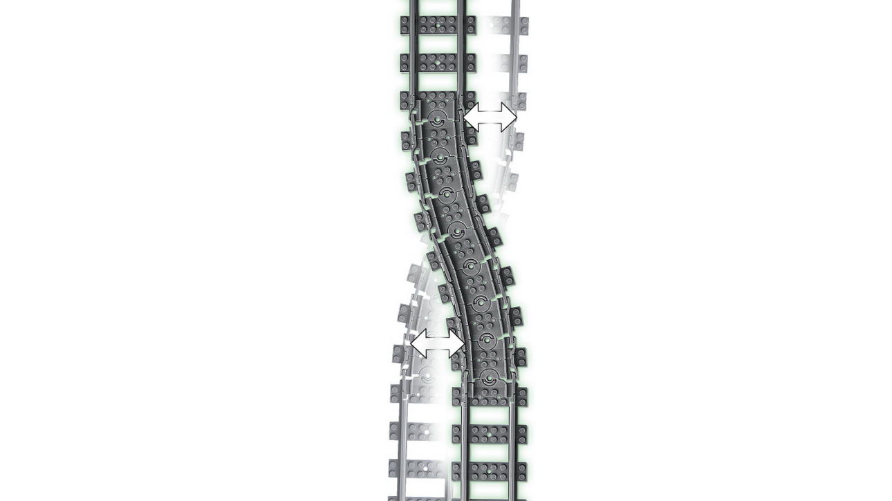 LEGO City 60205 - Eisenbahn Schienen