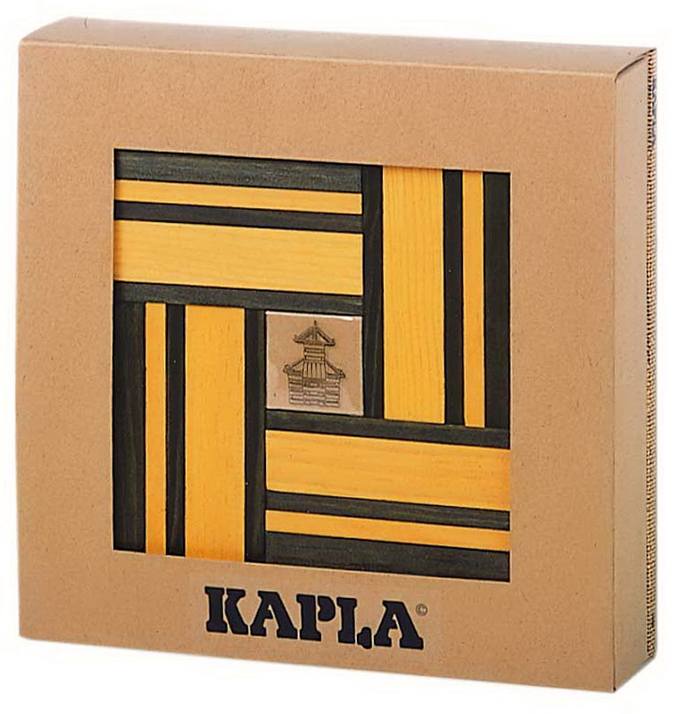 Kapla Farben Set gelb und grün und Buch 23 (020/18)