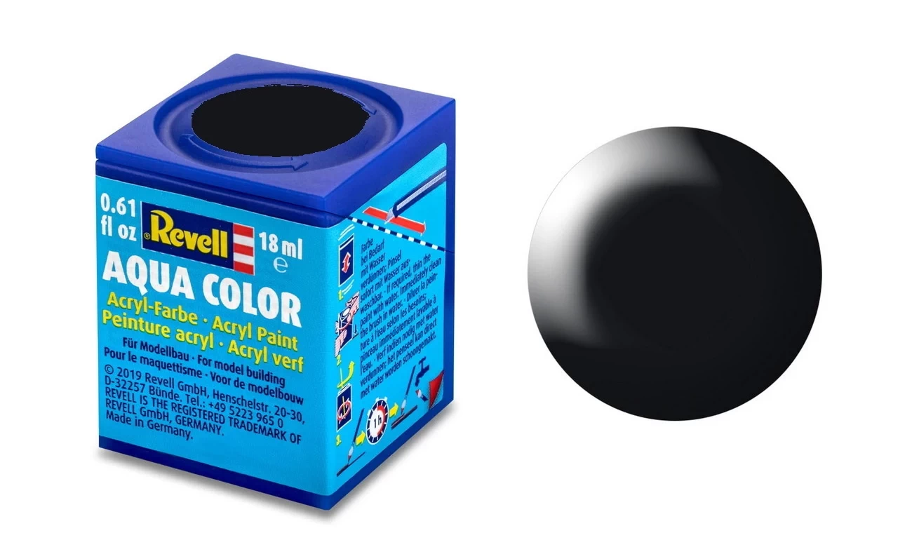 Revell Farbe 36302 - Aqua schwarz seidenmatt