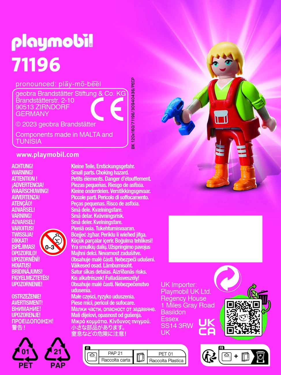 Playmobil 71196 - Handwerkerin (PLAYMO-FRIENDS)