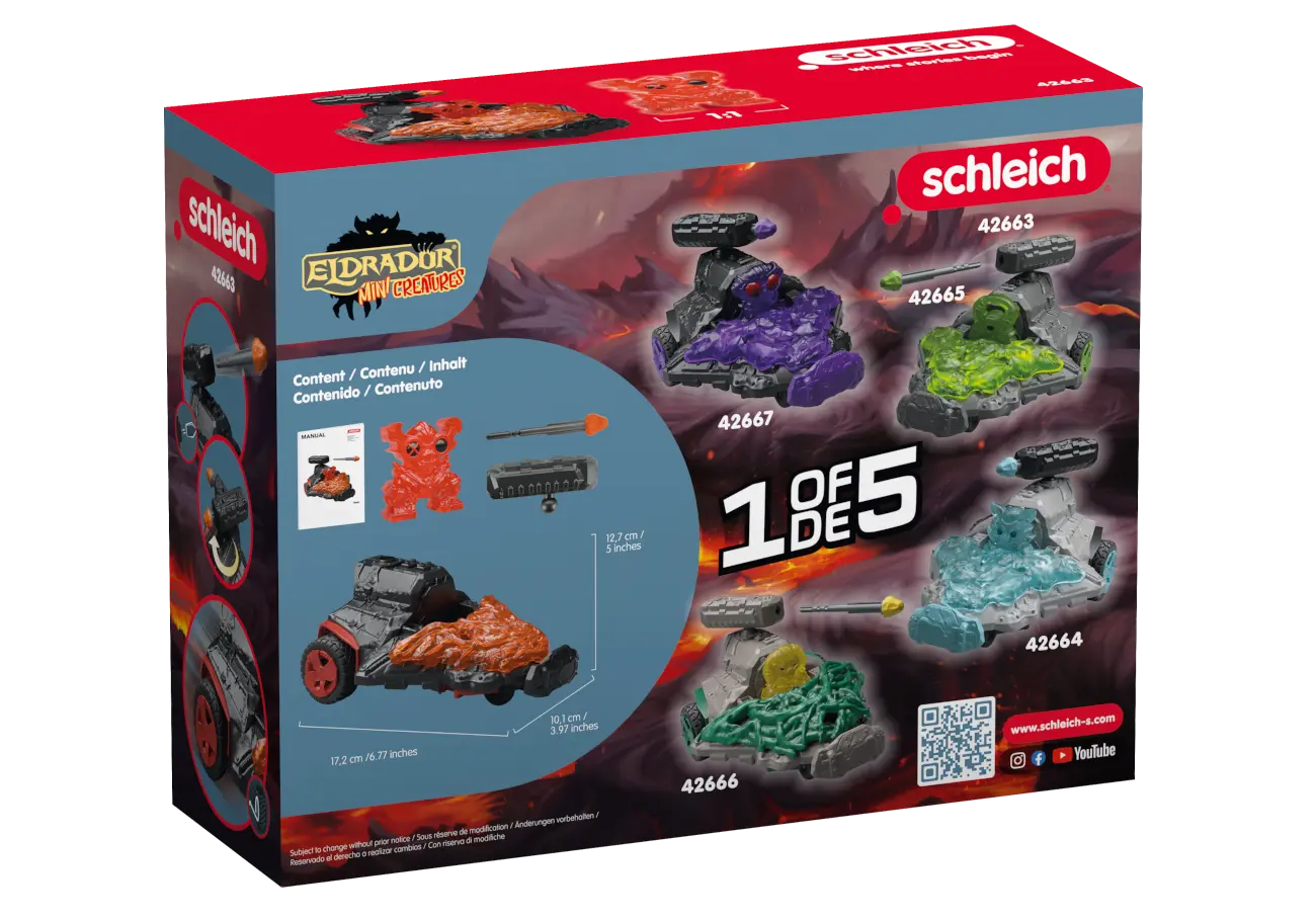 Lava Düsenjet Fahrzeug mit Mini Creature - schleich (42663) ELDRADOR