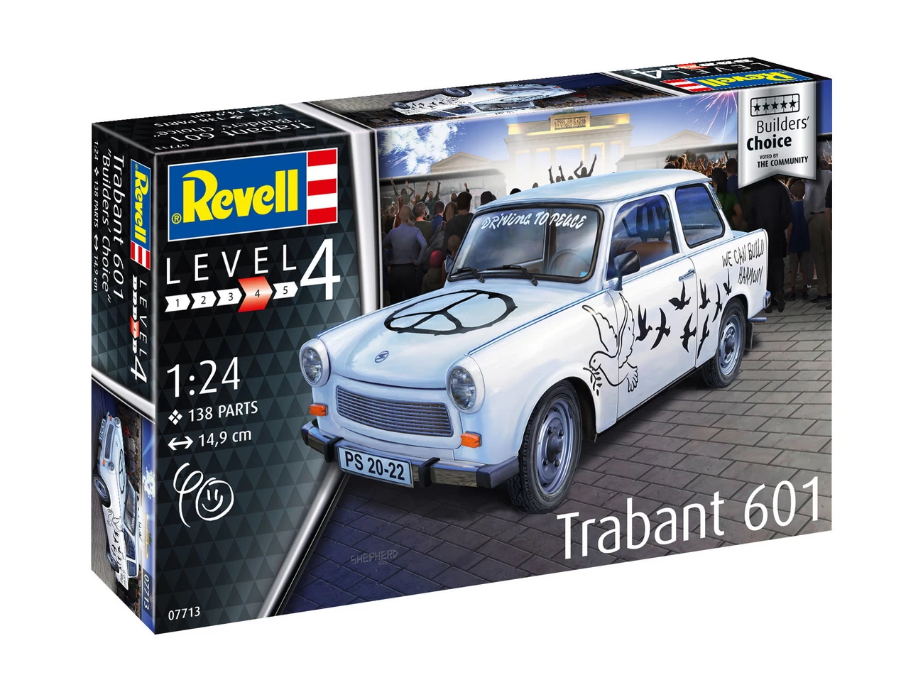 Revell 07713 - Trabant 601S Builders Choice - Auto Modell