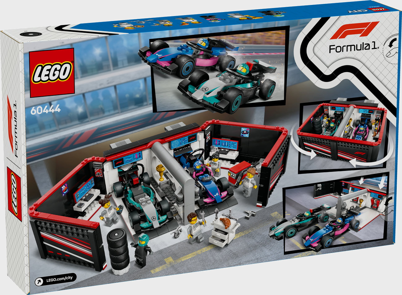 LEGO City 60444 - F1 Garage mit Mercedes AMG