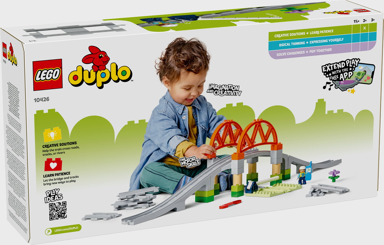 LEGO DUPLO 10426 - Eisenbahnbrücke und Schienen Erweiterungsset