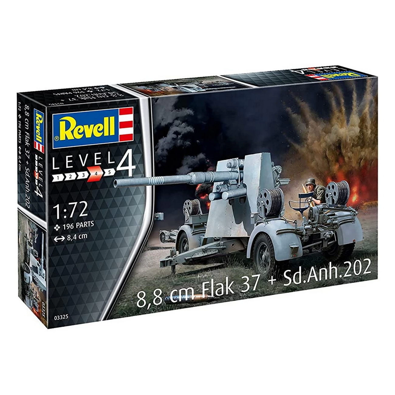 Revell 03325 - 8-8 cm Flak 37  Sd.Anh.202 - Modell