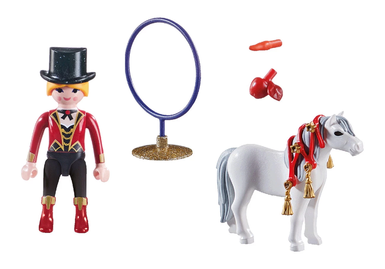 Zirkus Artistin mit Pferd (70874)