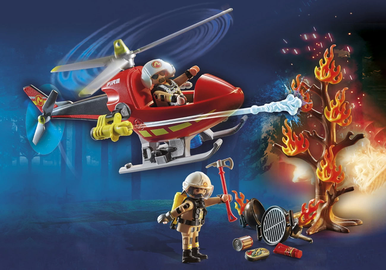 Playmobil 71195 - Feuerwehr Hubschrauber - City Action