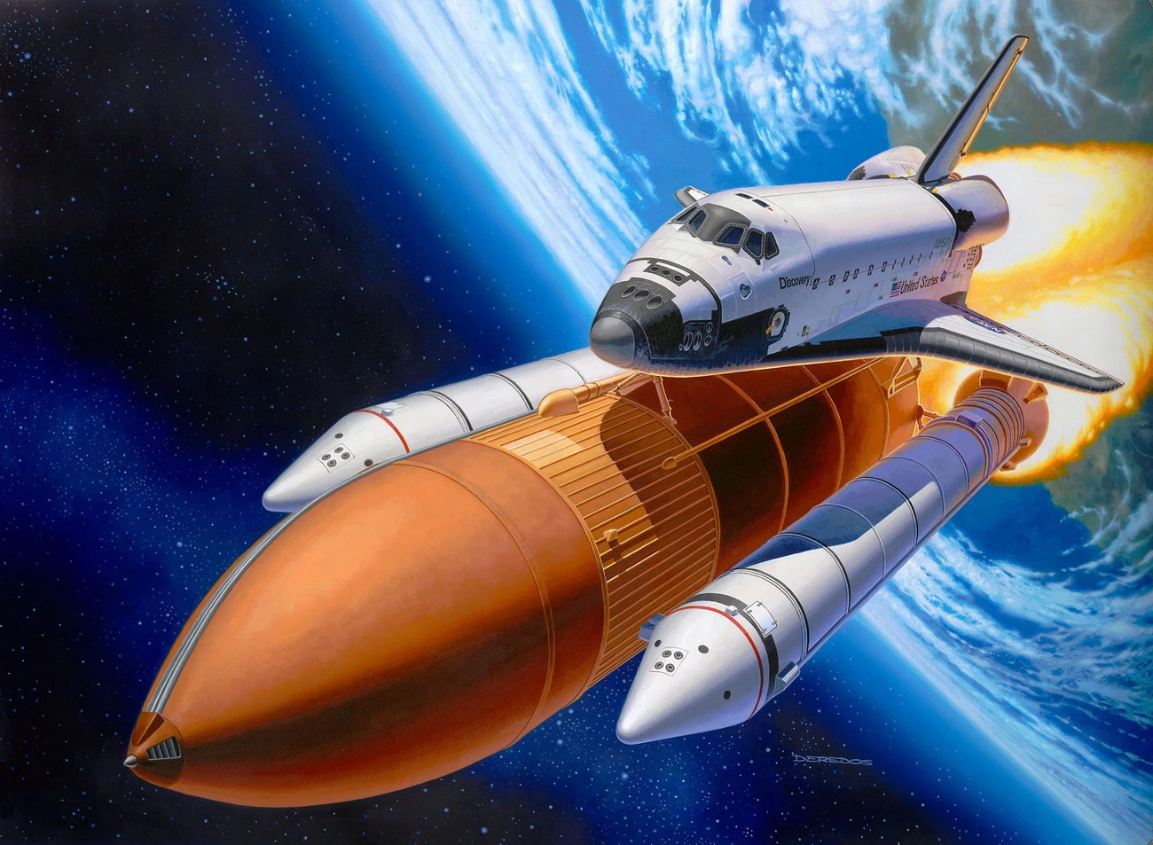 Revell 05674 - Geschenkset Space Shuttle & Booster Rockets 40 Jahre