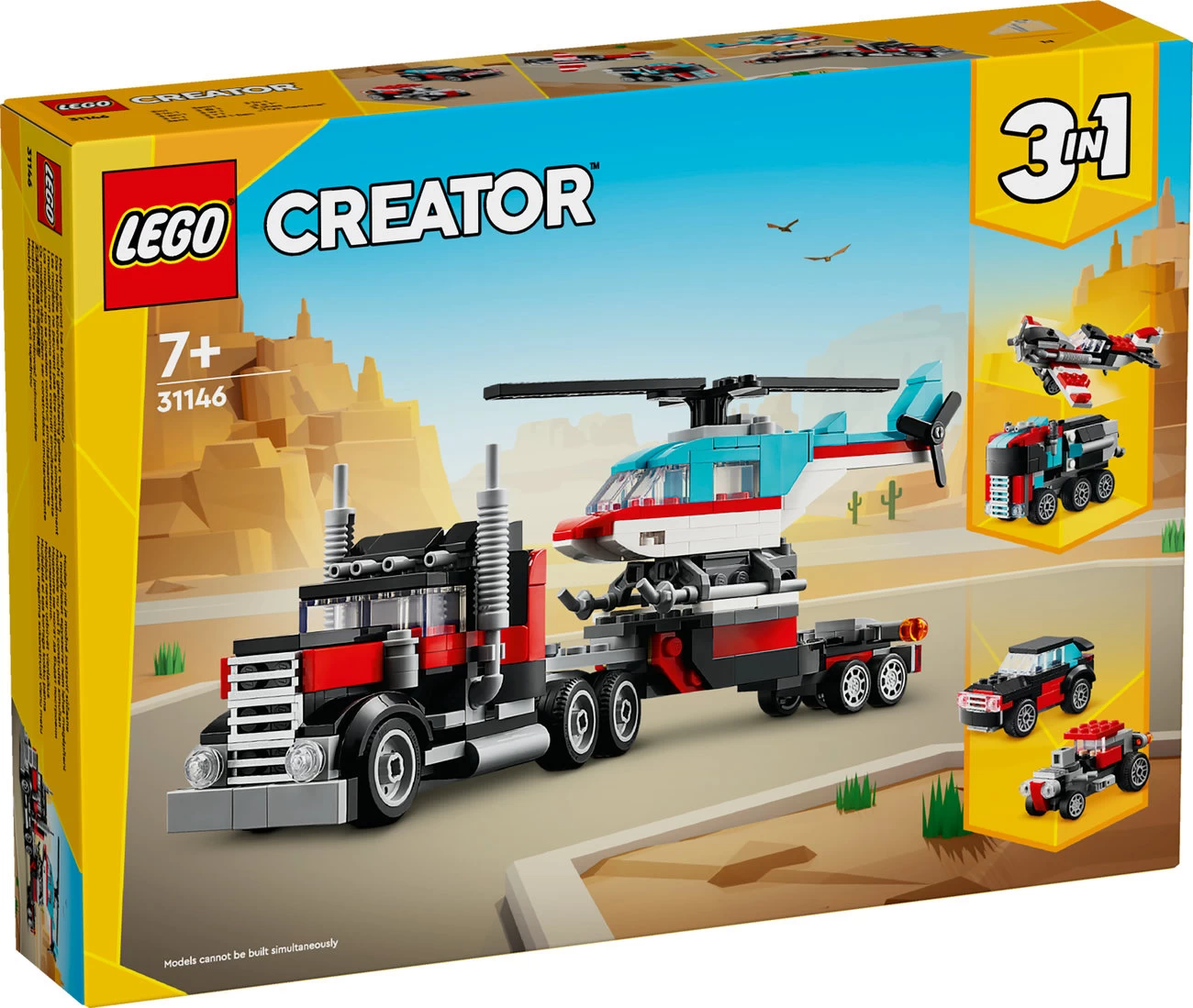 LEGO Creator 31146 - Tieflader mit Hubschrauber