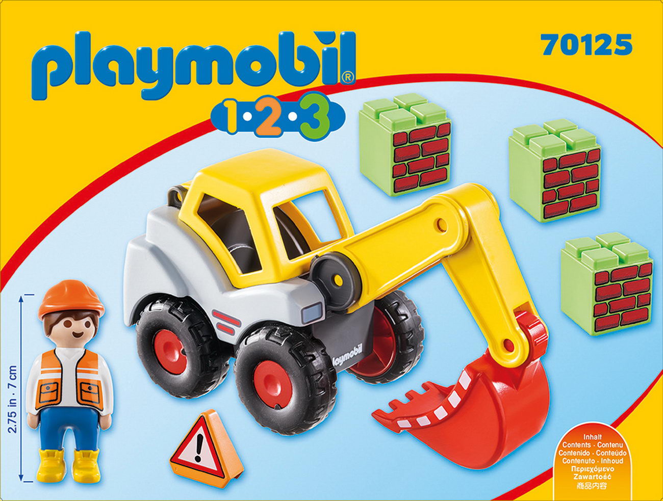 Playmobil 1 2 3 70125 - Schaufelbagger