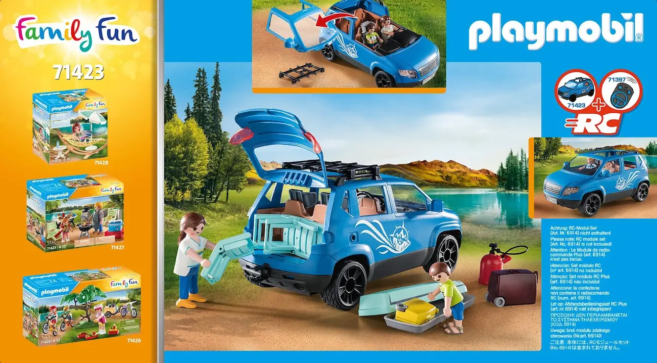 Playmobil 71423 - Wohnwagen mit Auto - Family Fun