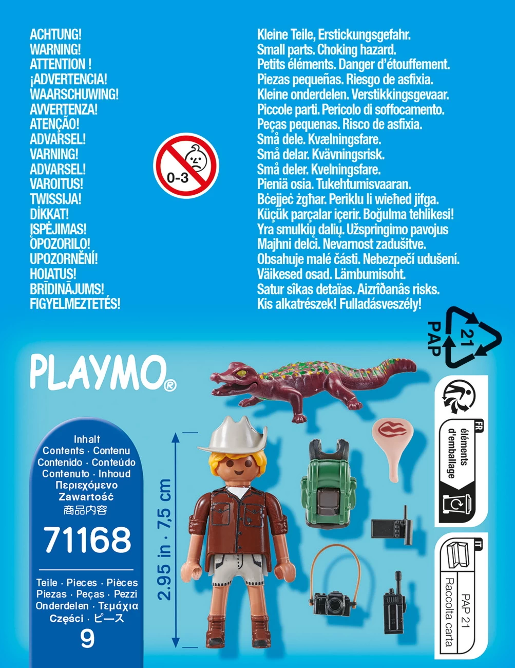 Playmobil 71168 - Forscher mit jungem Kaiman - Special Plus