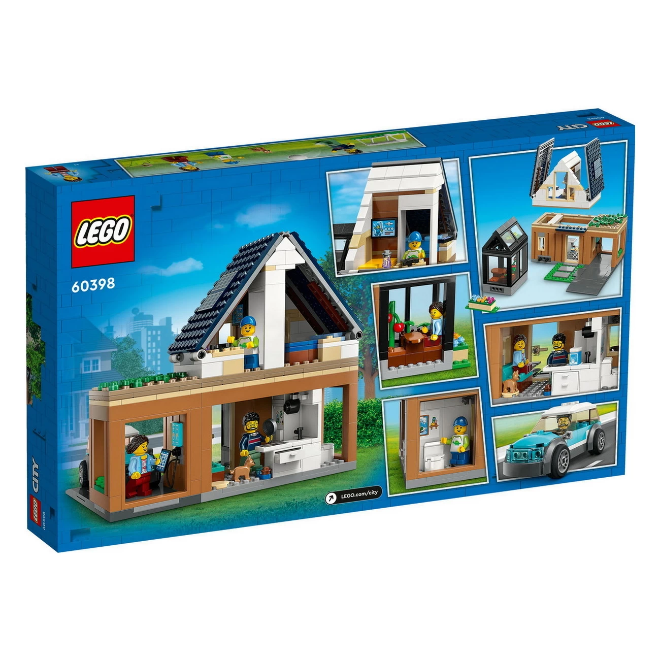 LEGO City 60398 - Familienhaus mit Elektroauto