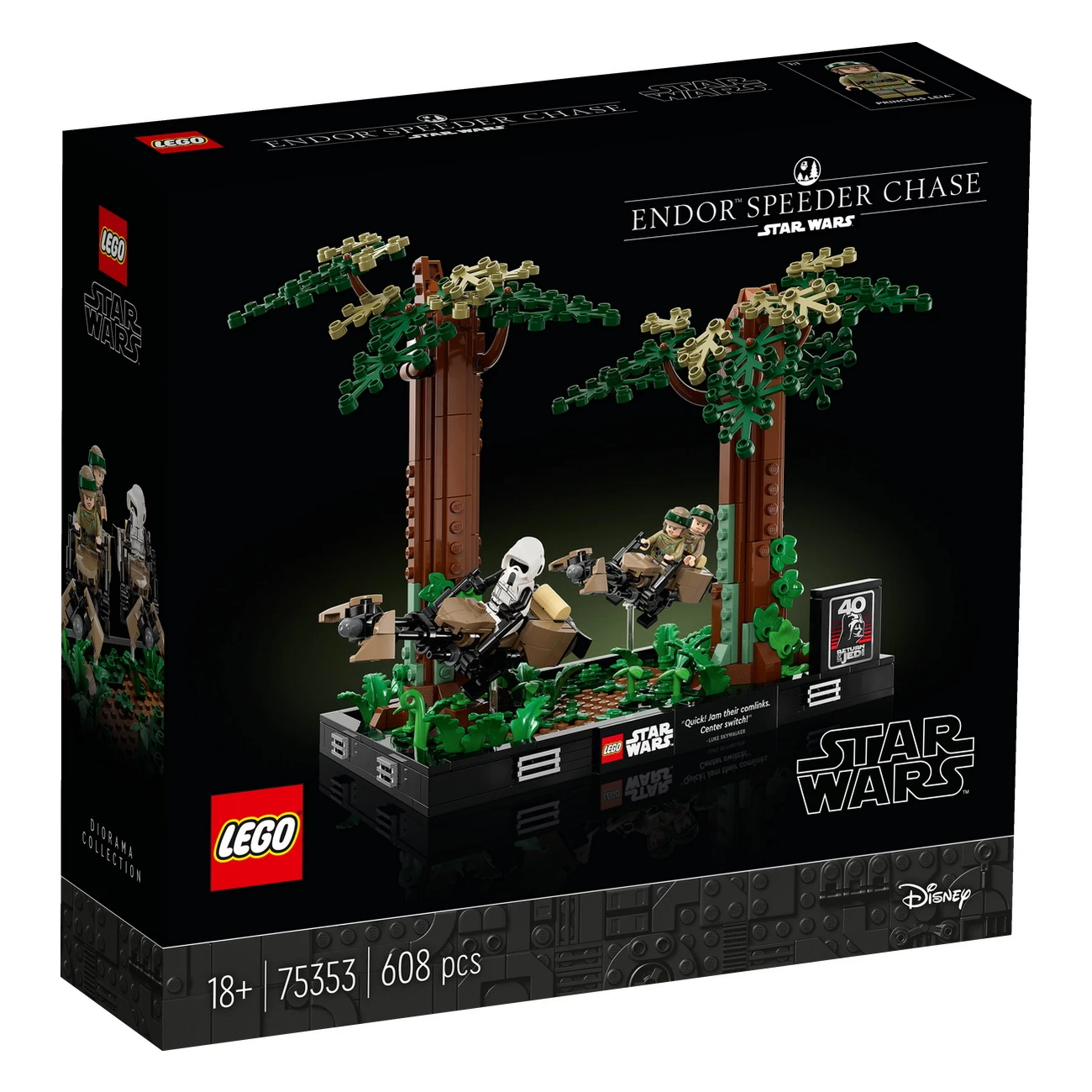 LEGO Star Wars 75353 - Verfolgungsjagd auf Endor - Diorama