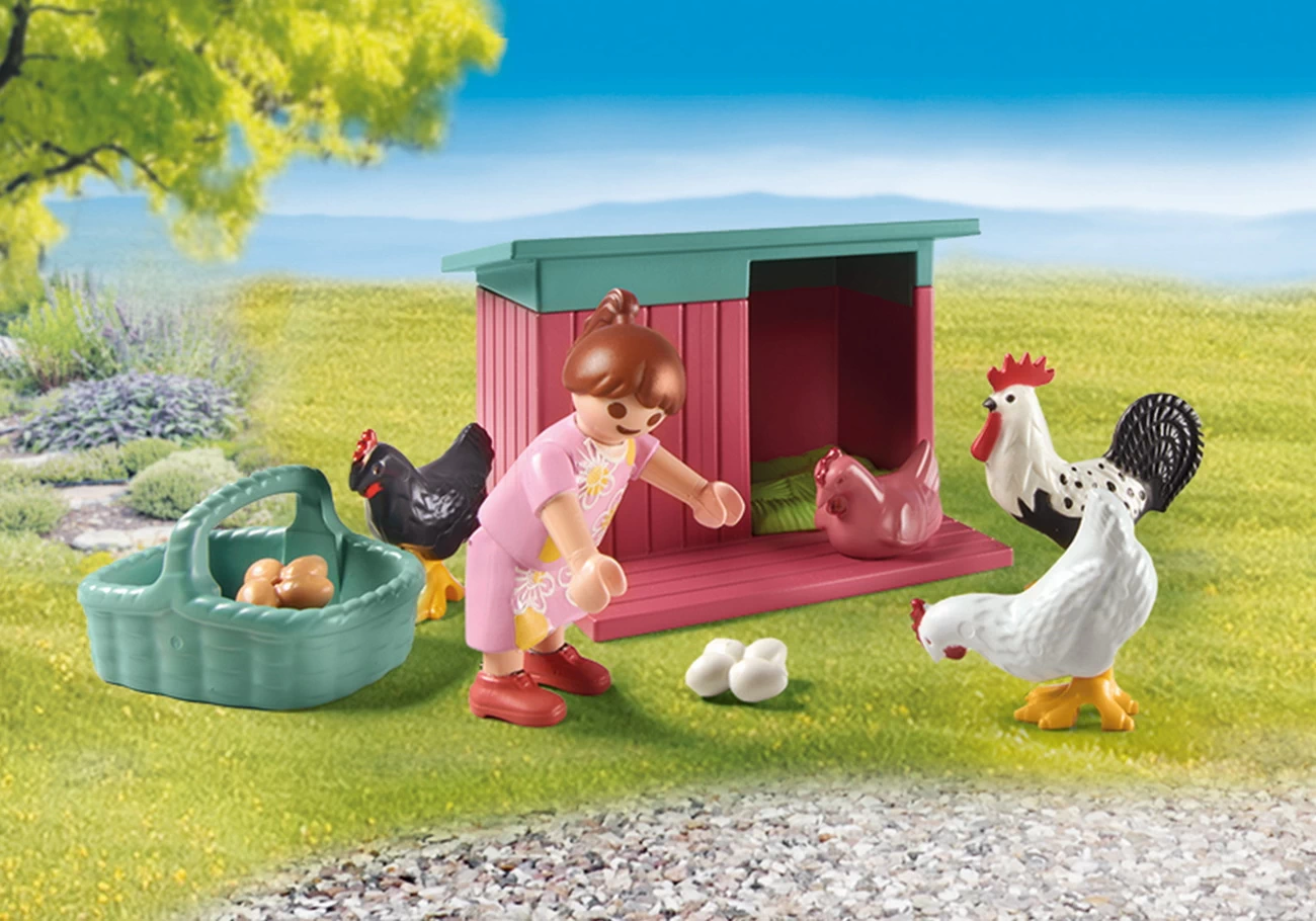 Playmobil 71510 - Kleine Hühnerfarm im Tiny Haus Garten - My Life