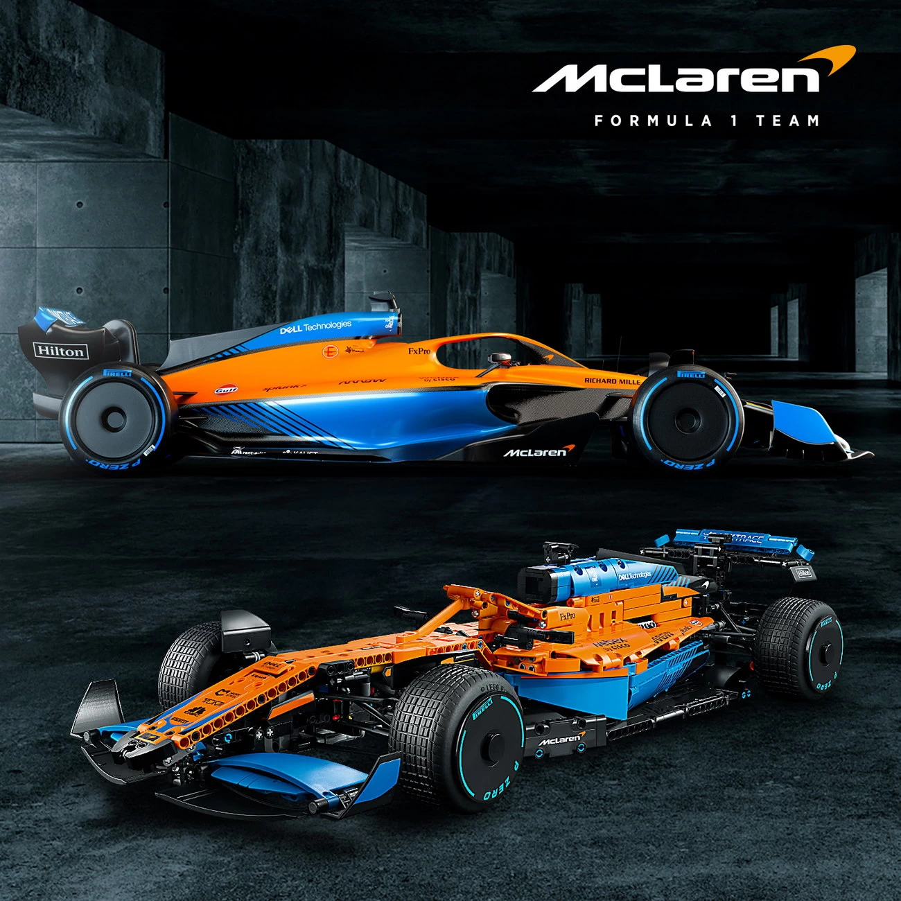 LEGO Technic 42141 - McLaren Formel 1 Bolide - erste Auflage - Alle Sticker