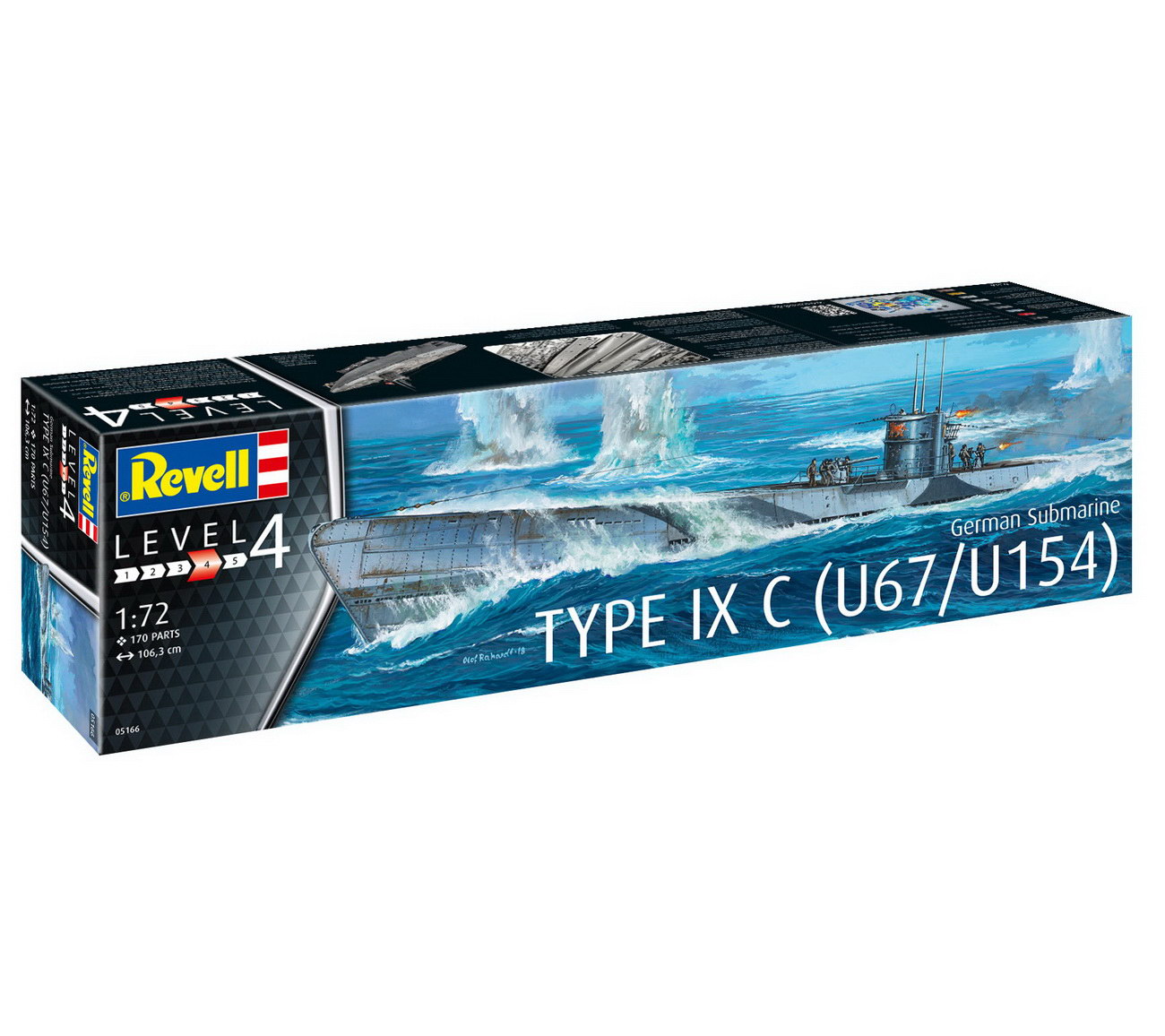 Revell 05166 - Deutsches U-Boot TYP IXC U67 U154 Modell